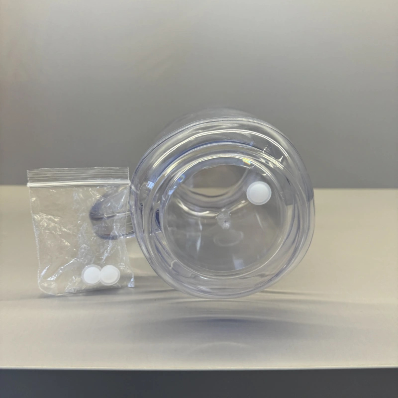 China RTS 24oz Double Walled Plastic Cups Free Shipping (with hole and