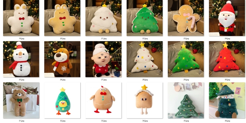 NEW RTS 16inch Christmas Stuffed Plush Doll Gifts Decoration Free Shipping (10PCS)