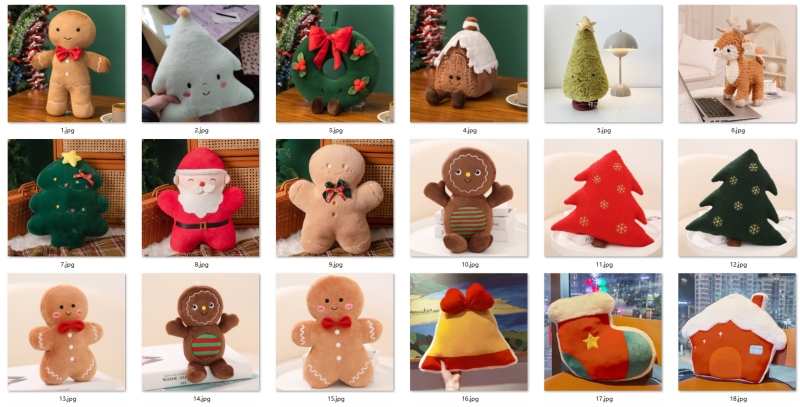 NEW RTS 16inch Christmas Stuffed Plush Doll Gifts Decoration Free Shipping (10PCS)