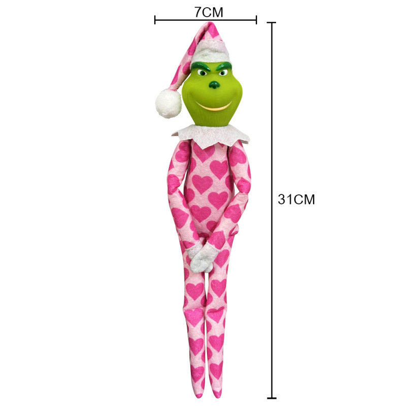 NEW RTS Grinch Doll Gift Christmas Decoration In the Shelf Free Shipping (packed in bag)  (25PCS)