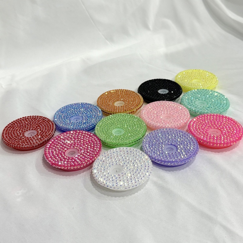 RTS Colored Rhinestone Lid/Tops fit 16oz & 20oz Glass Can Free Shipping (25pcs/50pcs)