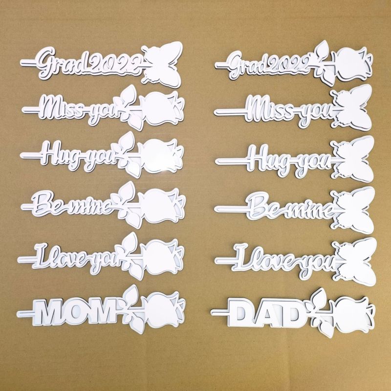 NEW RTS Sublimation Rose MDF Blanks Gift For Graduation and Mother's and Father's Day Free Shipping (20pcs/50pcs)