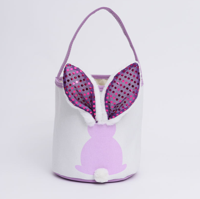 RTS Light Bunny Sequin Baskets for Easter Gift Rabbit Bags Free Shipping (20PCS/40PCS)