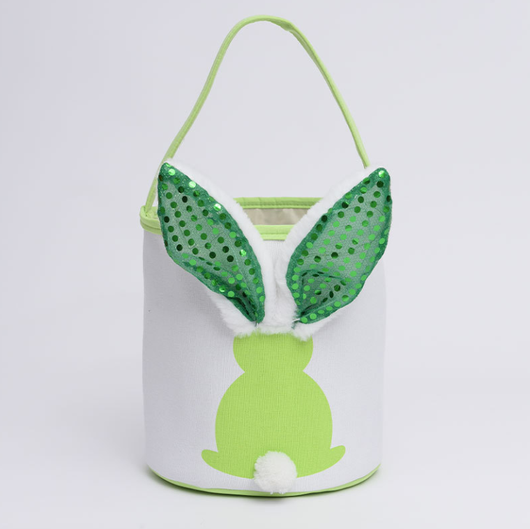 RTS Light Bunny Sequin Baskets for Easter Gift Rabbit Bags Free Shipping (20PCS/40PCS)