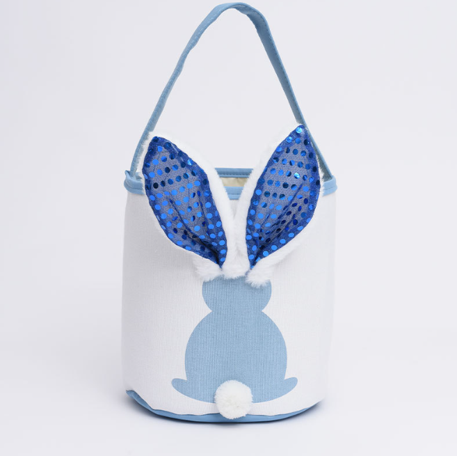 RTS Light Bunny Sequin Baskets for Easter Gift Rabbit Bags Free Shipping (20PCS/40PCS)