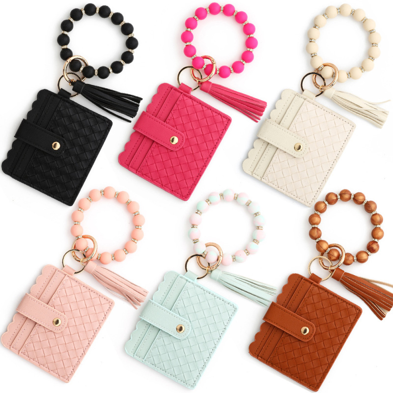 NEW RTS Printed Wristlet Keychains Card Holder for Valentine's Day Free Shipping (25pcs/50pcs)