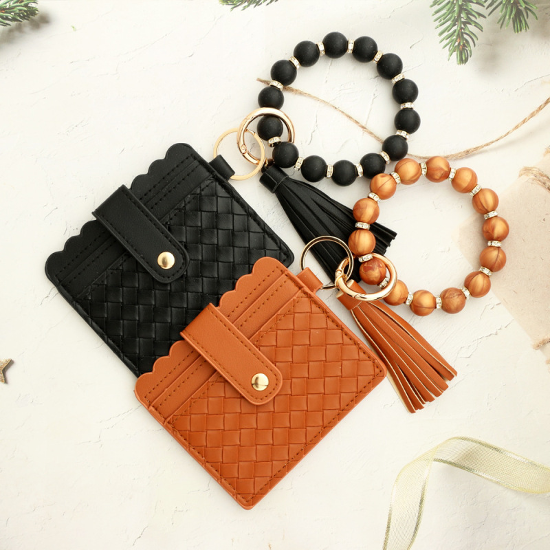 NEW RTS Printed Wristlet Keychains Card Holder for Valentine's Day Free Shipping (25pcs/50pcs)