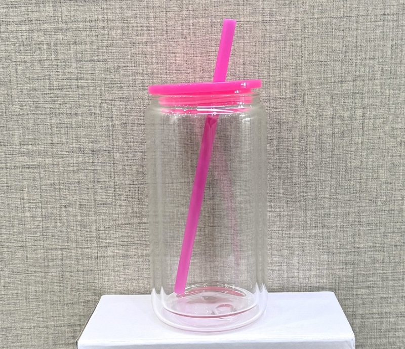 NEW China Warehouse 16oz Acrylic Plastic Snowglobe Can Double Walled Cup Free Shipping (50PCS)