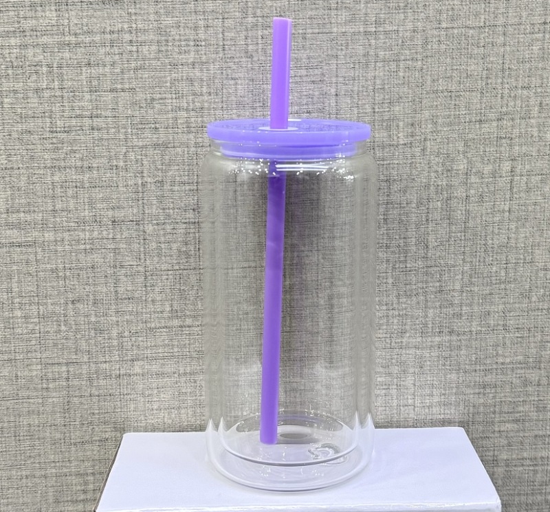 NEW China Warehouse 16oz Acrylic Plastic Snowglobe Can Double Walled Cup Free Shipping (50PCS)