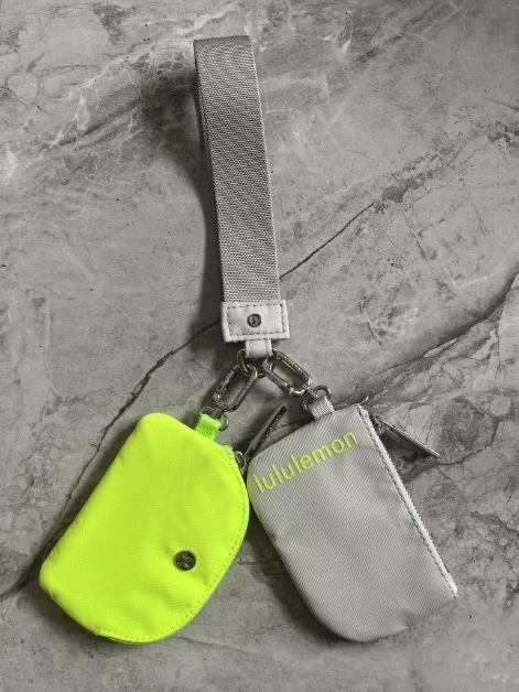 RTS Colorful Fashion Dual Wristlet Pouch with Keychain Coin Purse Wallet Pocket Pouch Free Shipping (25PCS/50PCS)