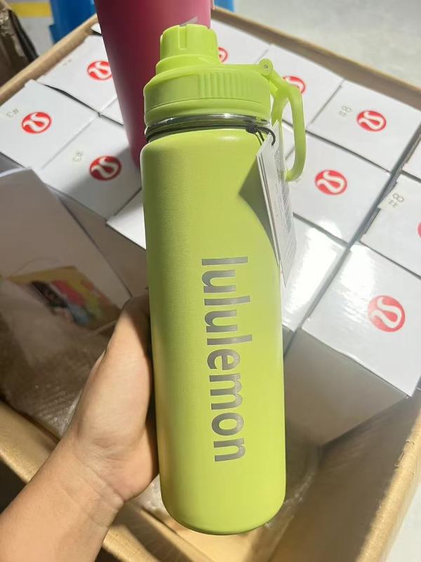 NEW China RTS Stainless Steel LULU 24oz Sport Water Bottle with Handle Lid Free Shipping (25PCS/50PCS)