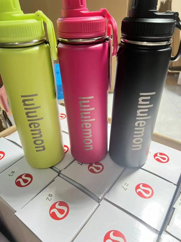 NEW China RTS Stainless Steel LULU 24oz Sport Water Bottle with Handle Lid Free Shipping (25PCS/50PCS)
