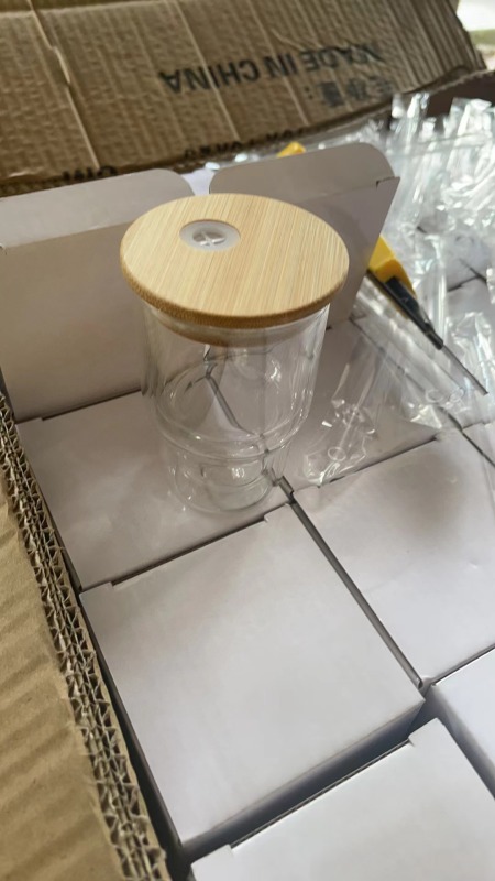 NEW US RTS 3oz Sublimation Snowglobe Pre-drilled Double Walled Shot Glass with Plug Free Shipping (25pcs/50pcs)