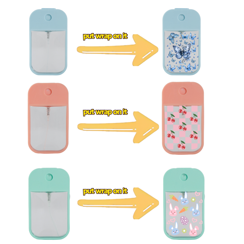 RTS UV DTF Wraps Transfer for 45ml Spray Bottles Free Shipping (50pcs/100pcs/200pcs/400pcs)