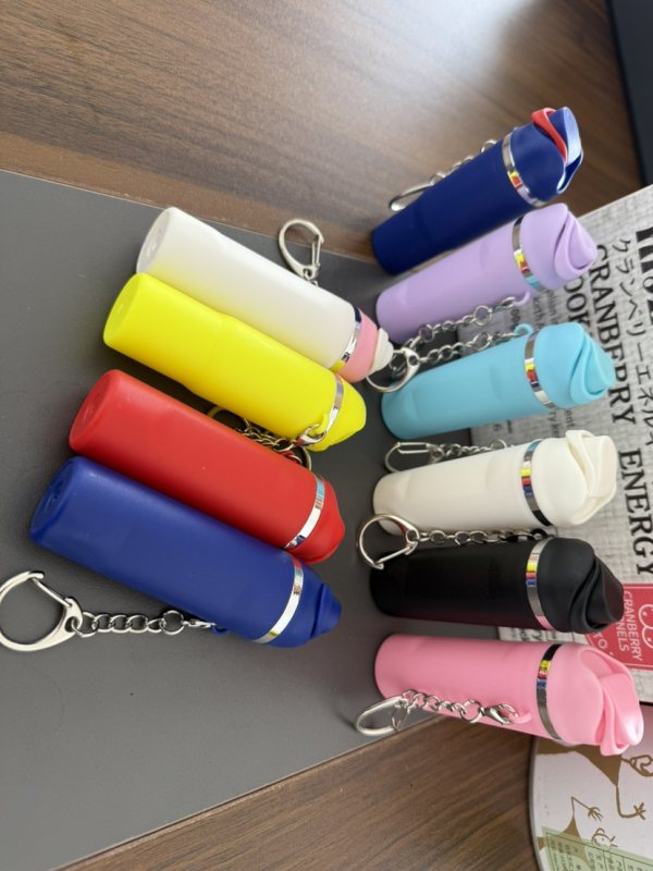 NEW RTS Mini  Tumbler Keychain Lip Balm Holder Key-chain Decoration Free Shipping (25pcs/50pcs)