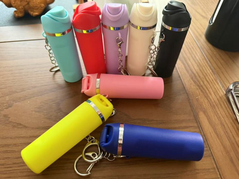 NEW RTS Mini  Tumbler Keychain Lip Balm Holder Key-chain Decoration Free Shipping (25pcs/50pcs)