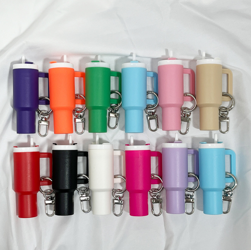 NEW RTS Mini Tumblers Keychains lipstick Holder Tumbler Decoration Charm Free Shipping (30pcs/60pcs)
