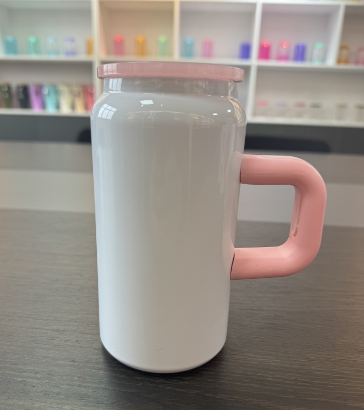 US RTS 16oz Stainless Steel Sublimation Tumbler Can with Handle Free Shipping (25PCS)