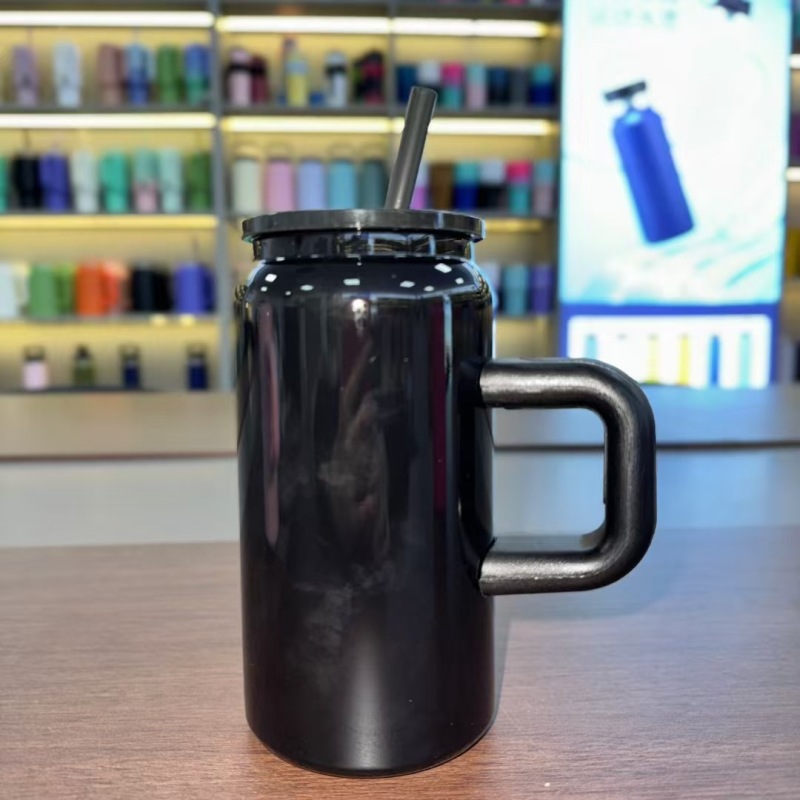 China RTS 16oz Stainless Steel Sublimation Tumbler Can with Handle Free Shipping (25PCS)