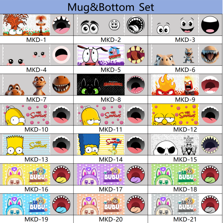 Mug with Mouse Wraps only for 11oz mugs (100 pcs)