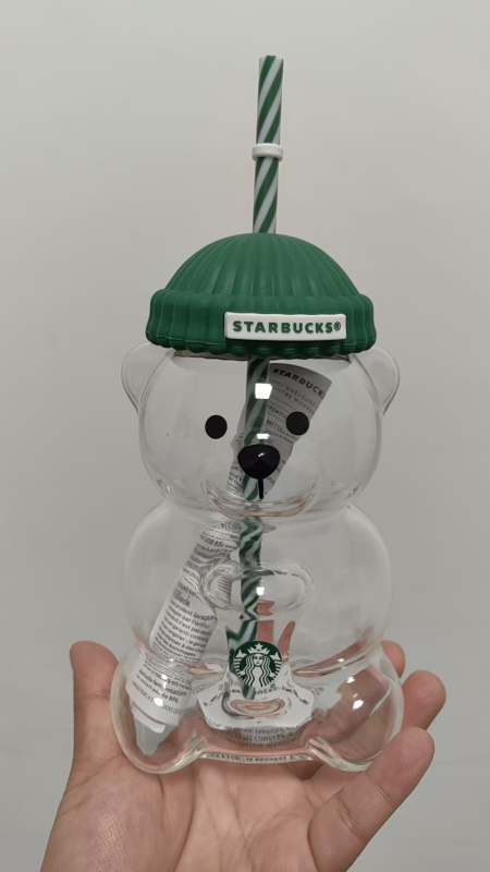 NEW 20oz Glass Bear Cup Cute Bottle Free Shipping (25PCS)