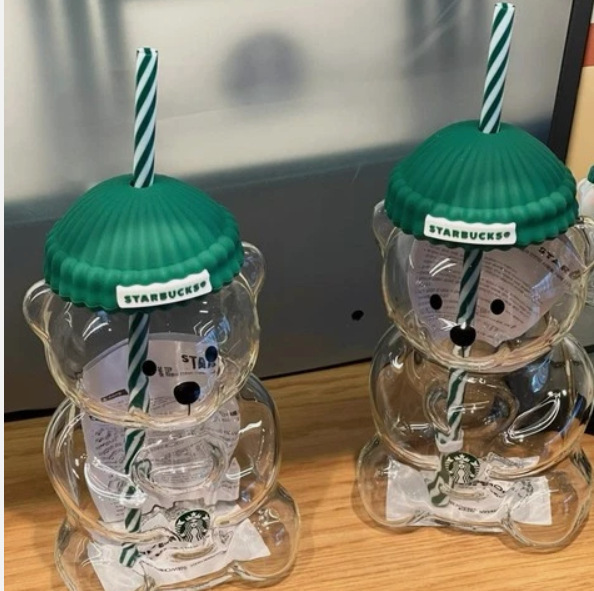 NEW 20oz Glass Bear Cup Cute Bottle Free Shipping (25PCS)