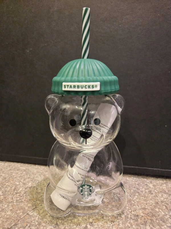 NEW 20oz Glass Bear Cup Cute Bottle Free Shipping (25PCS)