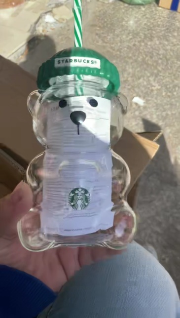 NEW 20oz Glass Bear Cup Cute Bottle Free Shipping (25PCS)