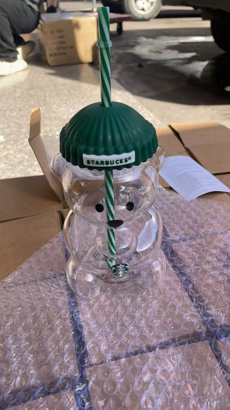 NEW 20oz Glass Bear Cup Cute Bottle Free Shipping (25PCS)