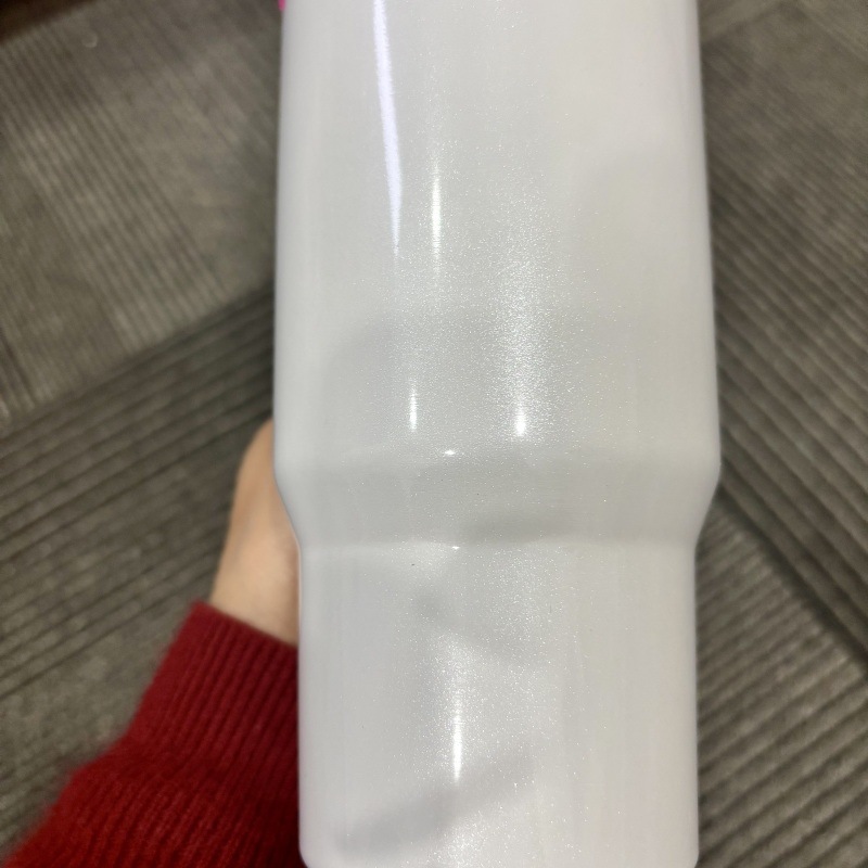 NEW China RTS 20oz Sublimation Shimmer Tumbler with Handle Stainless Steel Insulated Kids Cup with Handle Free Shipping (25PCS)