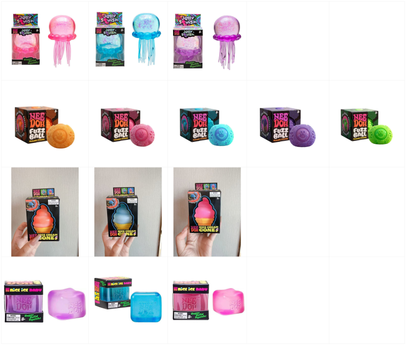 Hot Selling Needoh Jelly Squishy Mystery Stress Toy Nice Cubes Squeeze Toy Free Shipping (20pcs/40pcs)