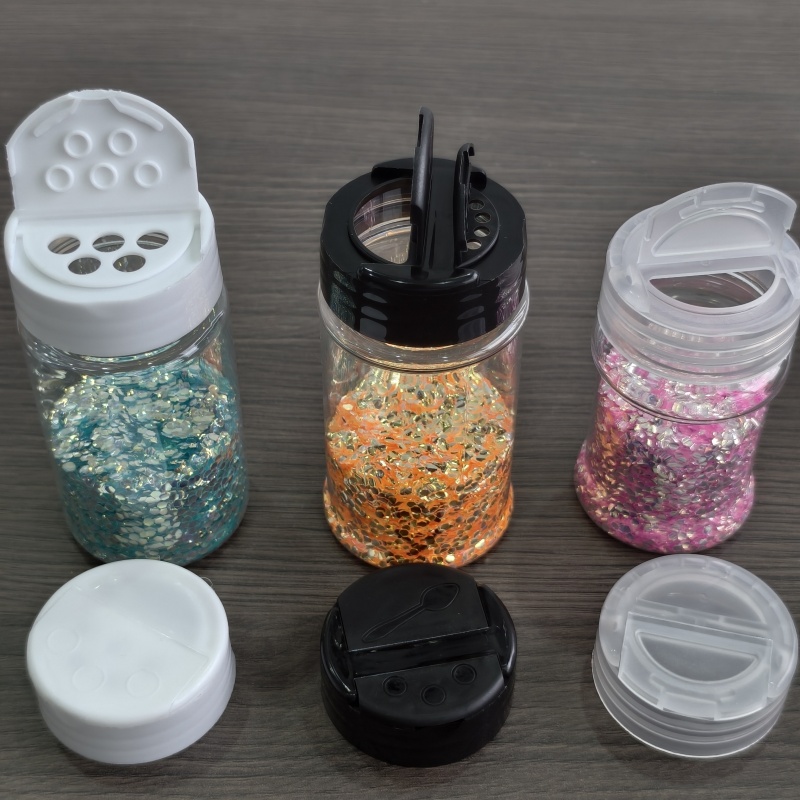 New RTS 60ml 150ml 220ml 100ml/2oz Round Shaker Glitter Shaker Empty Bottle Free Shipping (100pcs)
