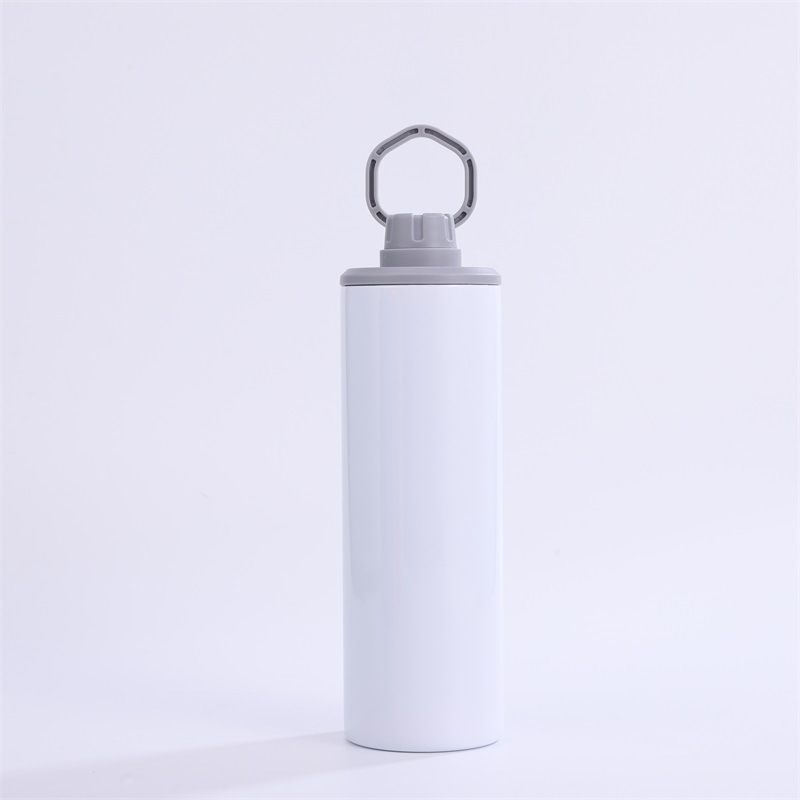 NEW China 20oz Sublimation Stainless Steel Sport Tumbler Insulted Skinny with Colorful Portable Handle Free Shipping (25PCS)