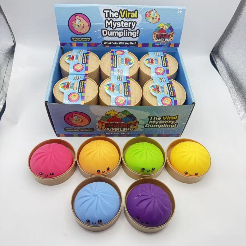 Hot Selling Dumplings Squishy Squeeze Toy Gift Free Shipping (12pcs/24pcs)