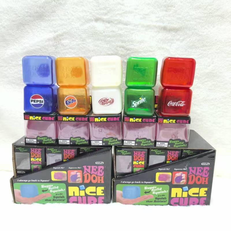 Hot Selling Needoh Jelly Squishy Mystery Stress Toy Nice Cubes Squeeze Toy Free Shipping (20pcs/40pcs)