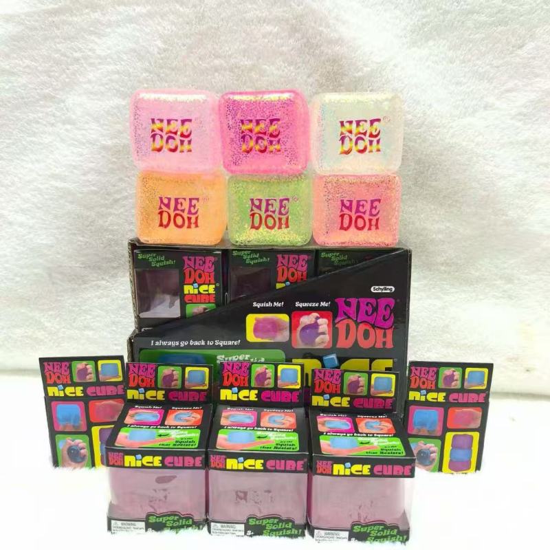 Hot Selling Needoh Jelly Squishy Mystery Stress Toy Nice Cubes Squeeze Toy Free Shipping (20pcs/40pcs)