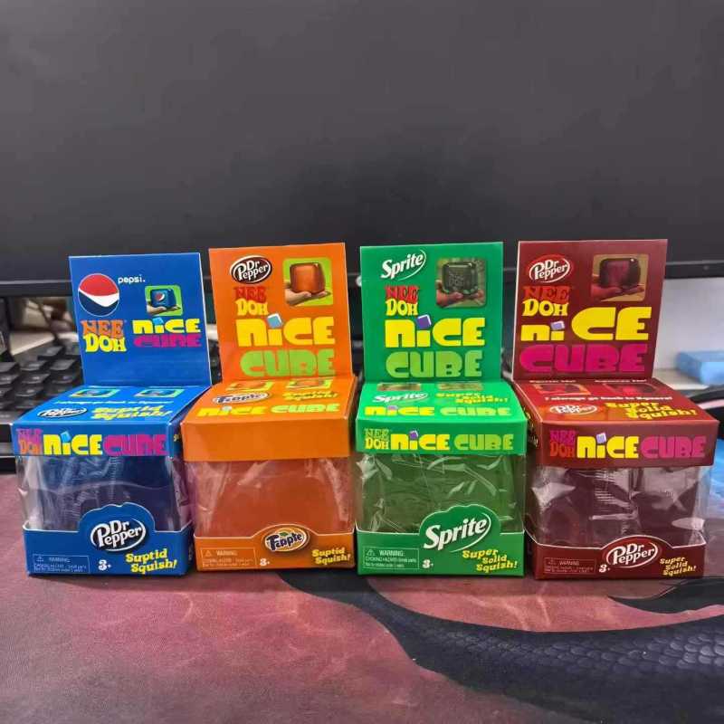 Hot Selling Needoh Jelly Squishy Mystery Stress Toy Nice Cubes Squeeze Toy Free Shipping (20pcs/40pcs)
