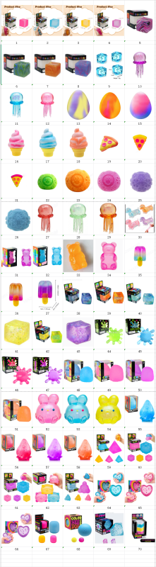 Hot Selling Needoh Jelly Squishy Mystery Stress Toy Nice Cubes Squeeze Toy Free Shipping (20pcs/40pcs)