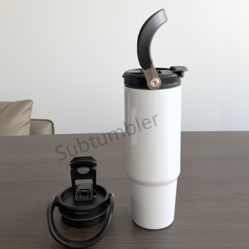 China NEW RTS 30oz Stainless Steel Sublimation 2 in 1 Filp Handle Tumbler Insulted Bottle Drink with Straw or Sip Lid Free Shipping (25PCS/50PCS)