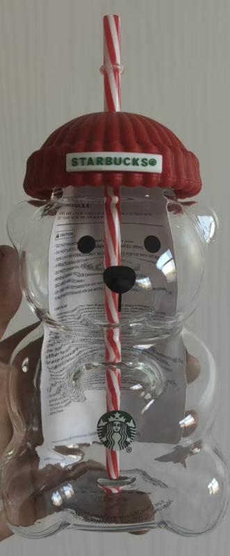 NEW 20oz Glass Bear Cup Cute Bottle Free Shipping (25PCS)