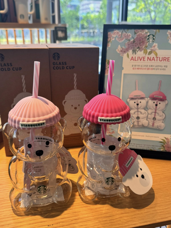 NEW 20oz Glass Bear Cup Cute Bottle Free Shipping (25PCS)