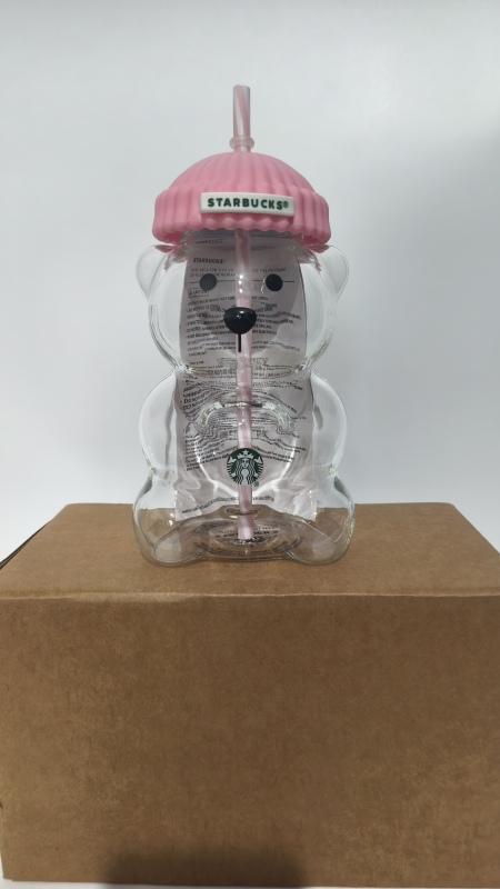 NEW 20oz Glass Bear Cup Cute Bottle Free Shipping (25PCS)