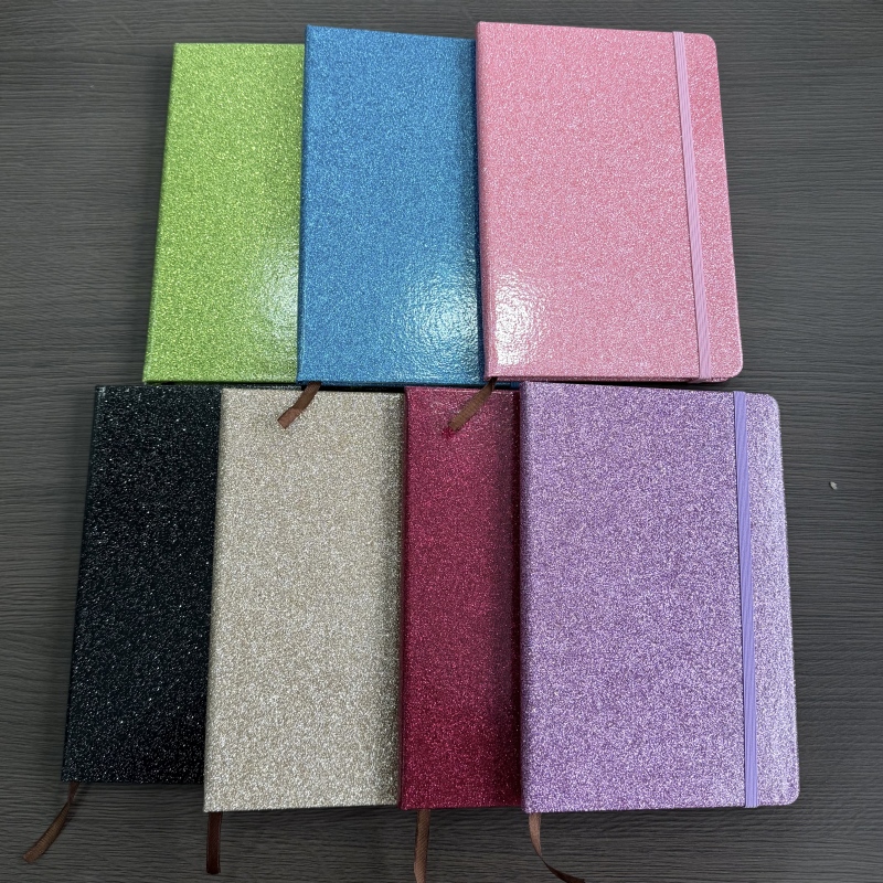 RTS A5 Notebook Journal Shimmer Glitter Notebook Pastel Coloured A5 Notebooks Free Shipping (10PCS/20PCS)