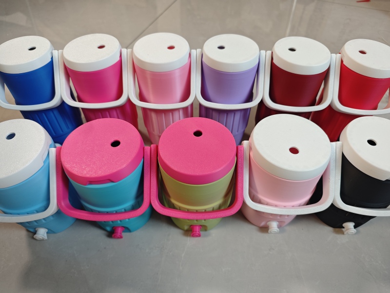 New China RTS 12oz/16oz 3d Printed Sideline Can Cooler Holder  Dispenser Portable Retro Mini Insulated Can Cooler With Spout Free Shipping (25PCS)