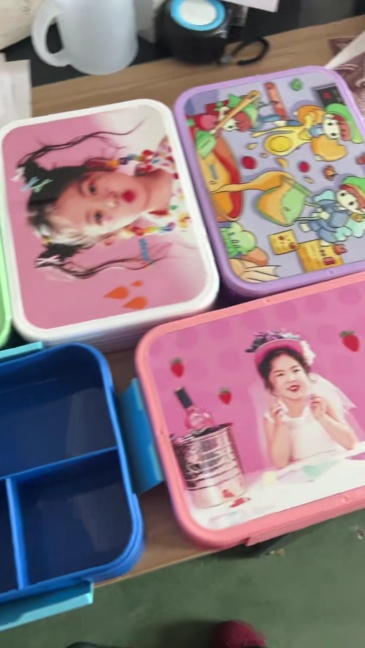 NEW RTS Sublimation Lunch Box for Kids Plastic Picnic Box Back to School Lunch Box Free Shipping (10pcs/20pcs)