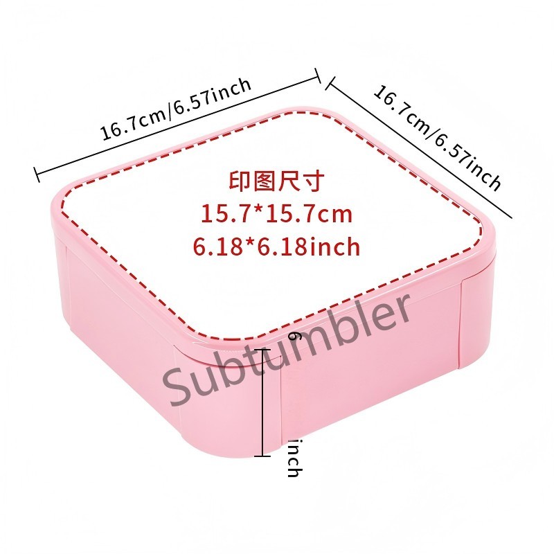 NEW RTS Sublimation Lunch Box for Kids Plastic Picnic Box Back to School Lunch Box Free Shipping (10pcs/20pcs)