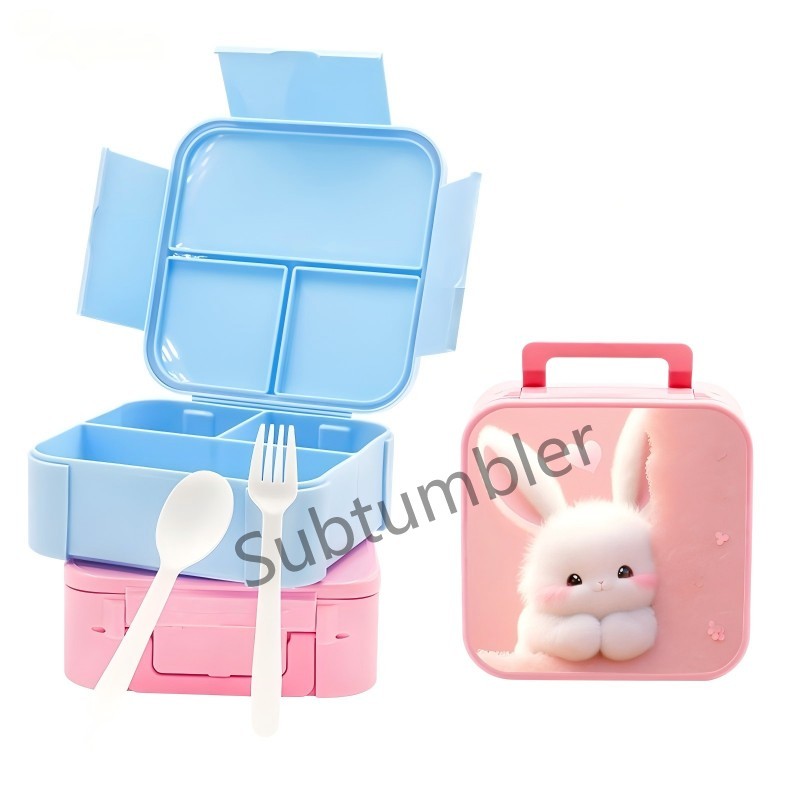 NEW RTS Sublimation Lunch Box for Kids Plastic Picnic Box Back to School Lunch Box Free Shipping (10pcs/20pcs)