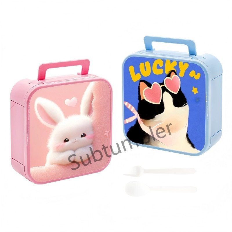 NEW RTS Sublimation Lunch Box for Kids Plastic Picnic Box Back to School Lunch Box Free Shipping (10pcs/20pcs)