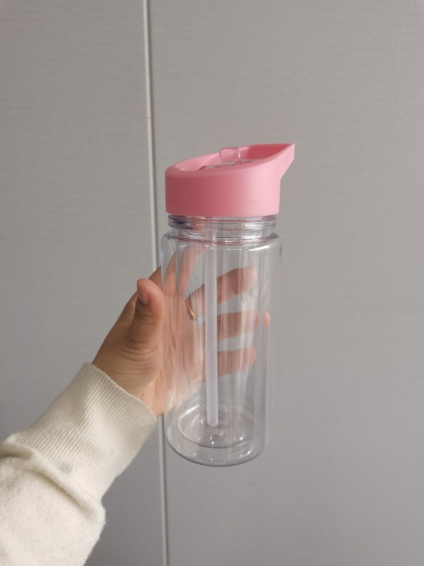 China Pre-order 10oz Double Walled Plastic Kids Cups Free Shipping (with hole and plugs) (30PCS/50PCS)