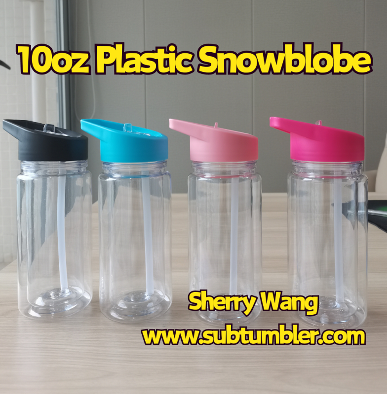 China Pre-order 10oz Double Walled Plastic Kids Cups Free Shipping (with hole and plugs) (30PCS/50PCS)